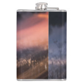 abstraktes Foto von Sonne hinzulegen Flachmann (Rückseite)