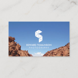 Abstraktes Fotologo III mit Ihrem Foto Visitenkarte