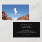 Abstraktes Fotologo III mit Ihrem Foto Visitenkarte (Vorne/Hinten)