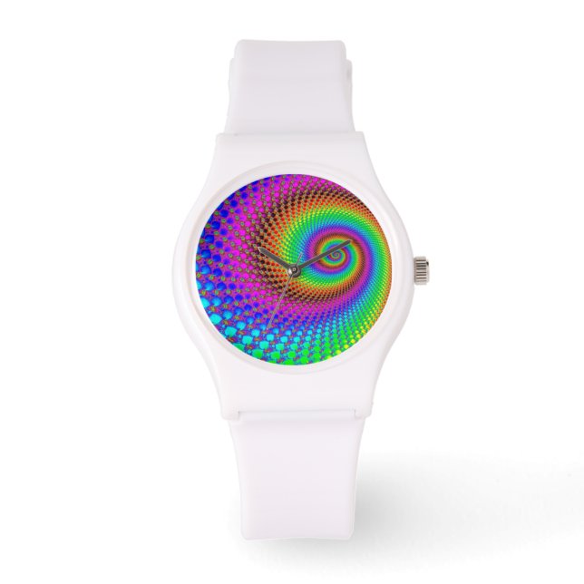 Abstraktes Fraktal Armbanduhr (Vorderseite)