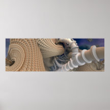 Abstraktes Fraktal Artwork Wall Poster