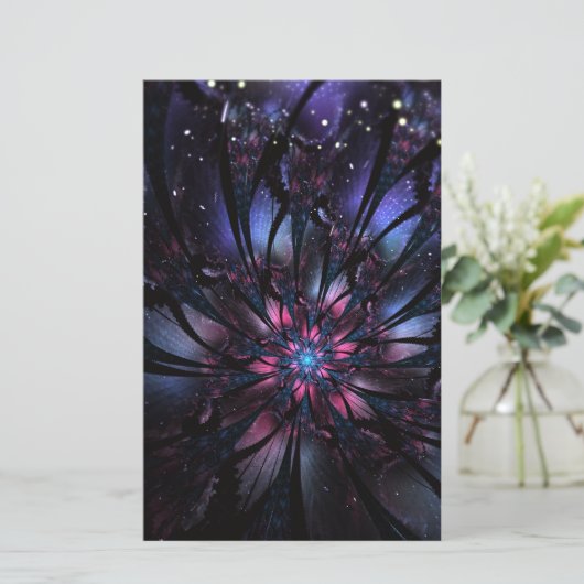 Abstraktes Fraktal Blume Design. (Stehend Vorderseite)