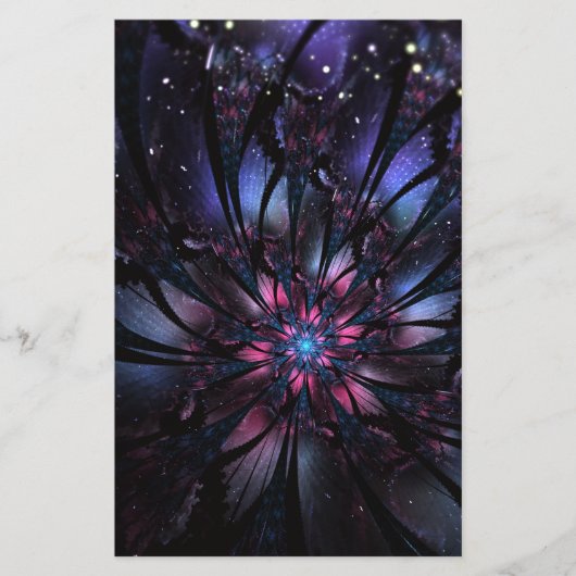 Abstraktes Fraktal Blume Design. (Vorderseite)