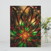 Abstraktes Fraktal Blume Design. (Stehend Vorderseite)