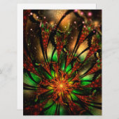 Abstraktes Fraktal Blume Design. (Vorne/Hinten)