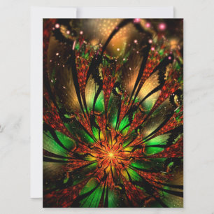 Abstraktes Fraktal Blume Design.