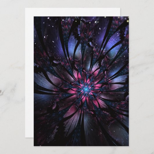 Abstraktes Fraktal Blume Design. (Vorne/Hinten)