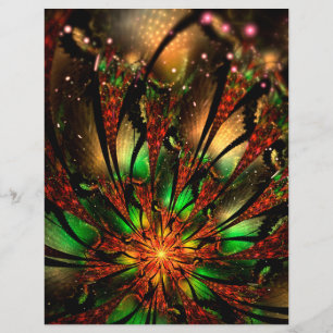 Abstraktes Fraktal Blume Design.