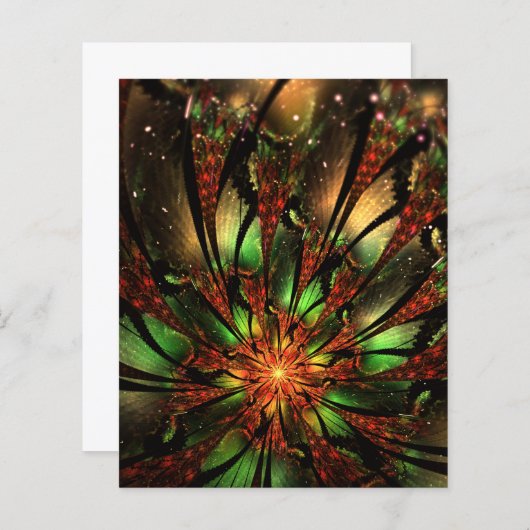 Abstraktes Fraktal Blume Design. (Vorne/Hinten)