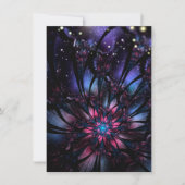 Abstraktes Fraktal Blume Design. Ankündigung (Vorderseite)
