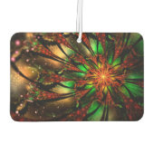 Abstraktes Fraktal Blume Design. Autolufterfrischer (Rückseite)