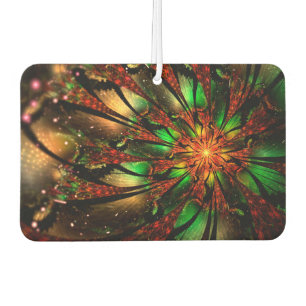 Abstraktes Fraktal Blume Design. Autolufterfrischer