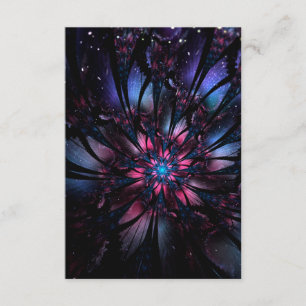 Abstraktes Fraktal Blume Design. Begleitkarte