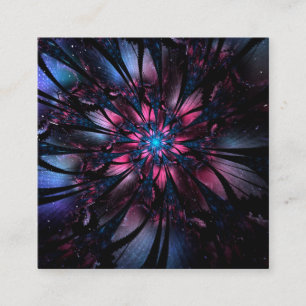 Abstraktes Fraktal Blume Design. Begleitkarte