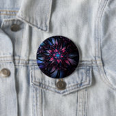 Abstraktes Fraktal Blume Design. Button (Beispiel)