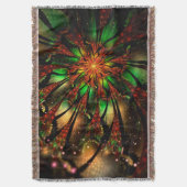 Abstraktes Fraktal Blume Design. Decke (Vorderseite Vertikal)