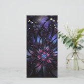 Abstraktes Fraktal Blume Design. Feiertagskarte (Stehend Vorderseite)