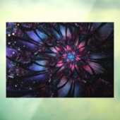 Abstraktes Fraktal Blume Design. Fensteraufkleber (Blatt 3)