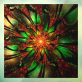 Abstraktes Fraktal Blume Design. Fensteraufkleber (Blatt 3)