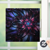 Abstraktes Fraktal Blume Design. Fensteraufkleber (Zuhause)