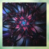 Abstraktes Fraktal Blume Design. Fensteraufkleber (Blatt 3)