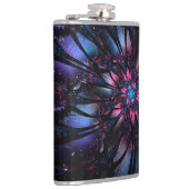 Abstraktes Fraktal Blume Design. Flachmann (Rechts)