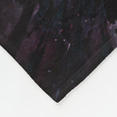 Abstraktes Fraktal Blume Design. Fleecedecke (Ecke)