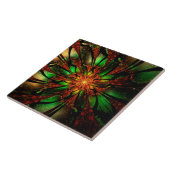 Abstraktes Fraktal Blume Design. Fliese (Seite)