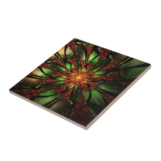 Abstraktes Fraktal Blume Design. Fliese (Seite)