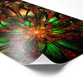 Abstraktes Fraktal Blume Design. Fotodruck (Ecke)