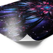 Abstraktes Fraktal Blume Design. Fotodruck (Ecke)