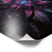 Abstraktes Fraktal Blume Design. Fotodruck (Ecke)