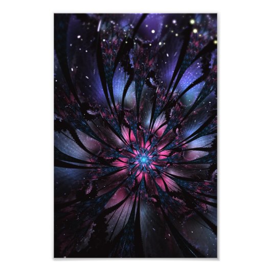 Abstraktes Fraktal Blume Design. Fotodruck (Vorne)