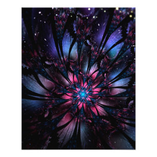 Abstraktes Fraktal Blume Design. Fotodruck