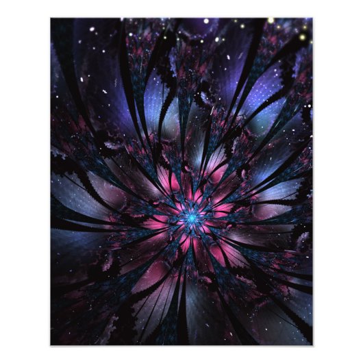 Abstraktes Fraktal Blume Design. Fotodruck (Vorne)