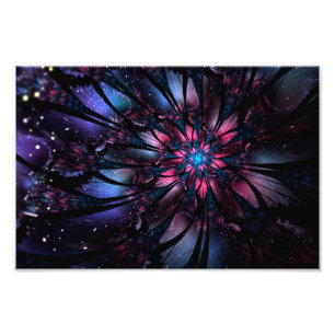 Abstraktes Fraktal Blume Design. Fotodruck