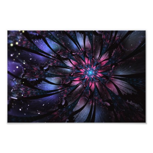 Abstraktes Fraktal Blume Design. Fotodruck (Vorne)