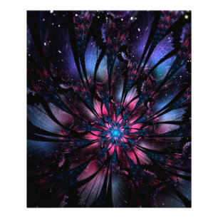 Abstraktes Fraktal Blume Design. Fotodruck