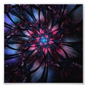 Abstraktes Fraktal Blume Design. Fotodruck