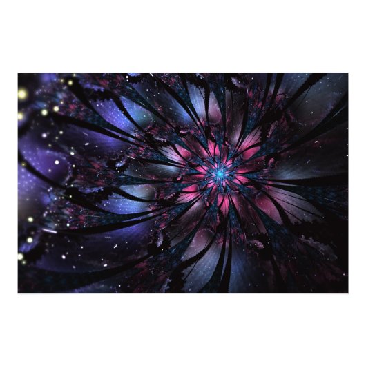 Abstraktes Fraktal Blume Design. Fotodruck (Vorne)