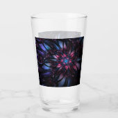 Abstraktes Fraktal Blume Design. Glas (Rückseite)