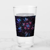 Abstraktes Fraktal Blume Design. Glas (Vorderseite)