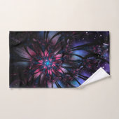 Abstraktes Fraktal Blume Design. Handtuch (Handtuch)