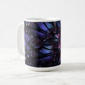 Abstraktes Fraktal Blume Design. Kaffeetasse (Vorderseite Links)