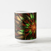 Abstraktes Fraktal Blume Design. Kaffeetasse (Mittel)