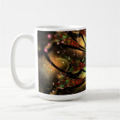 Abstraktes Fraktal Blume Design. Kaffeetasse (Links)