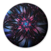 Abstraktes Fraktal Blume Design. Keramikknauf (Vorderseite)