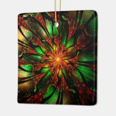 Abstraktes Fraktal Blume Design. Keramikornament (Links)