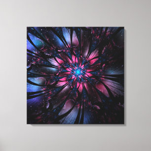 Abstraktes Fraktal Blume Design. Leinwanddruck