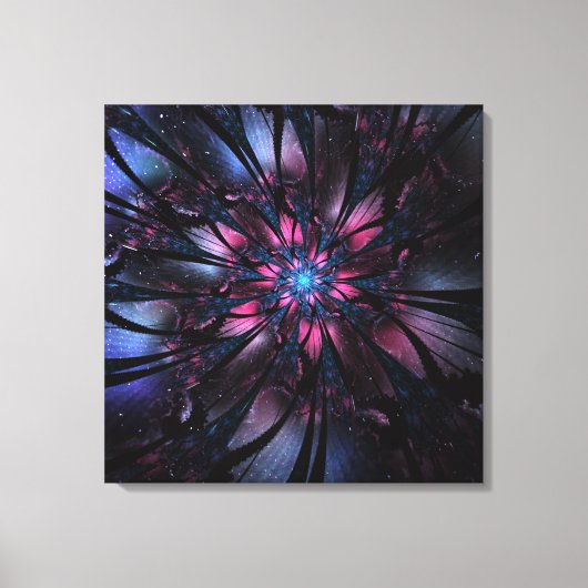 Abstraktes Fraktal Blume Design. Leinwanddruck (Vorderseite)